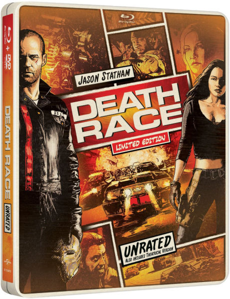 Death Race Limited Edition Comic Art Steelbook Blu-ray/DVD